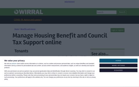 Manage Housing Benefit and Council Tax Support online ...