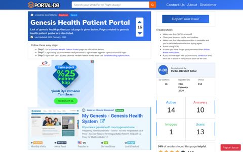 Genesis Health Patient Portal