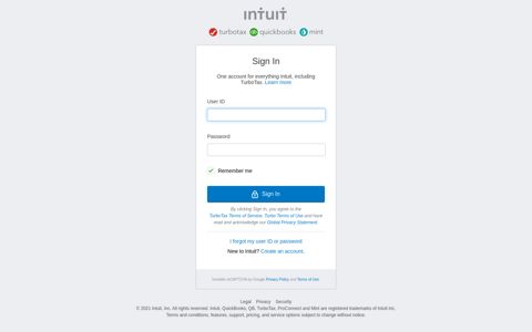 Intuit Accounts - Sign In - ItsDeductible