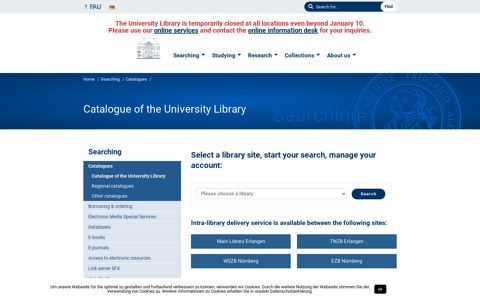 Catalogue of the University Library – University Library of ...