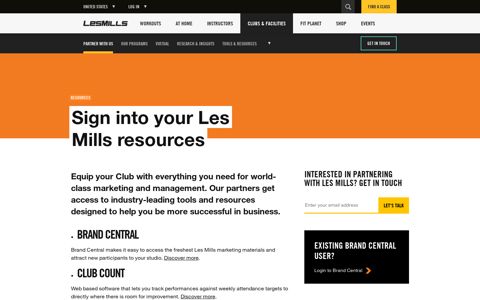 Sign in to Resources - Les Mills