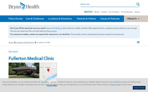Fullerton Medical Clinic | Fullerton, NE | Bryan Health
