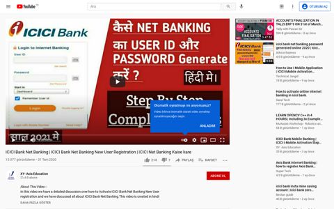 ICICI Bank Net Banking - YouTube