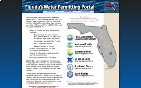 Florida's Water Permitting Portal