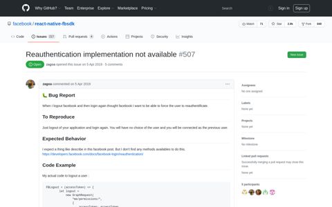 Reauthentication implementation not available · Issue #507 ...