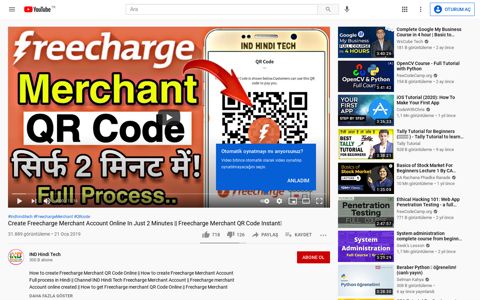 Create Freecharge Merchant Account Online In ... - YouTube