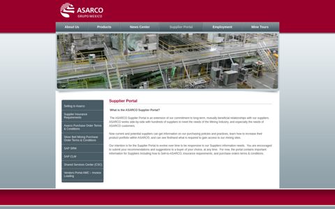 ASARCO » Supplier Portal