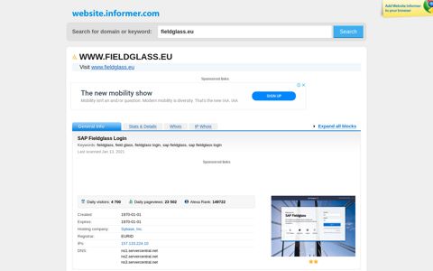 fieldglass.eu at WI. SAP Fieldglass Login - Website Informer