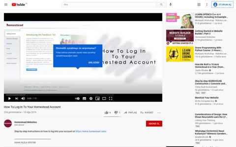 How To Log In To Your Homestead Account - YouTube