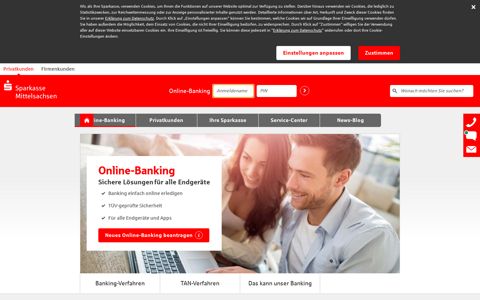 Online-Banking - Sparkasse Mittelsachsen
