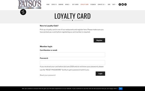 Loyalty Card – Fatso's Restaurant