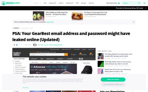 PSA: Your GearBest email address and password might have ...