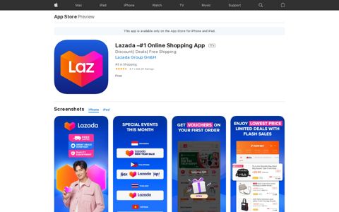 ‎Lazada -#1 Online Shopping App on the App Store