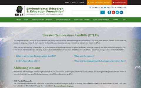 ETLF Microsite - test - Environmental Research & Education ...
