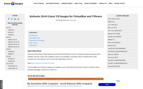 Kubuntu 20.04 VMware Image - Linux VM Images