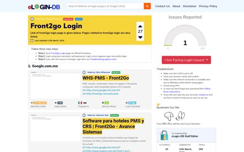Front2go Login - A database full of login pages from all over ...