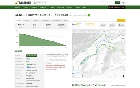 GLKB - Flowtrail Glarus - Teil1 Mountain Biking Trail -