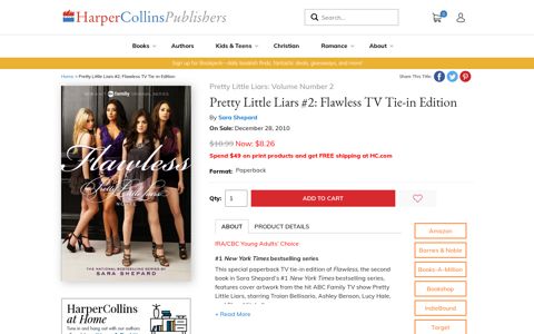 Pretty Little Liars #2: Flawless TV Tie-in Edition – HarperCollins