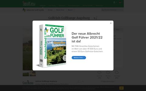 Golfclub GolfRange Augsburg, Augsburg - Albrecht Golf Führer