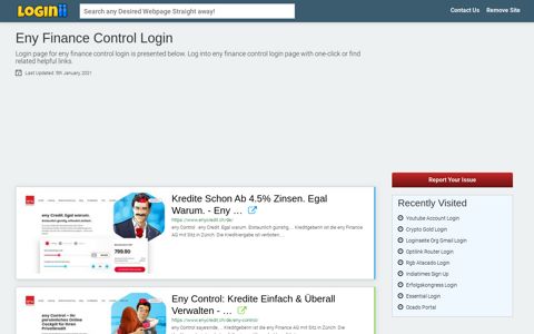 Eny Finance Control Login - Loginii.com