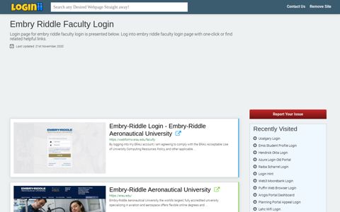Embry Riddle Faculty Login - Loginii.com