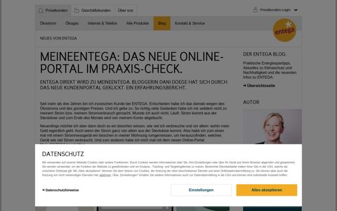 MeineENTEGA: das neue Online-Portal im Praxis-Check ...