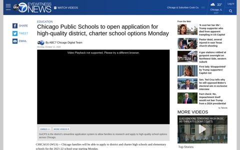 Chicago Public Schools to open application for GoCPS for ...