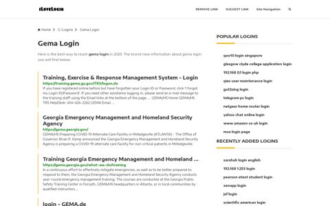 Gema Login ❤️ One Click Access