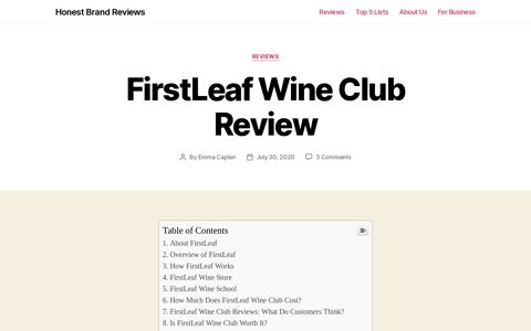 FirstLeaf Wine Club Review - Must Read This Before Buying