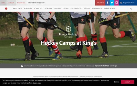 Hockey Camps at King's | King's College Taunton