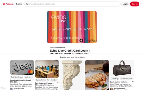 Evine Live Credit Card Login | Online Payment - Pinterest