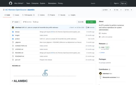 AC-Rennes-OpenSource/alambic: An ETL product to ... - GitHub
