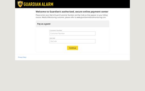 Pay as a guest – Guardian Alarm - Guest Online Payment ...