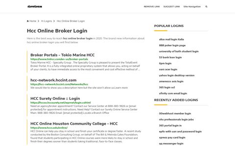 Hcc Online Broker Login ❤️ One Click Access - iLoveLogin