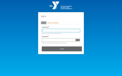 Log in | YMCA of Central Ohio
