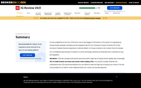 IG Review | Already Updated for 2021 - BrokerChooser