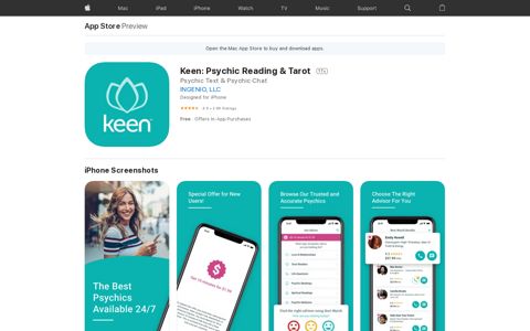 ‎Keen: Psychic Reading & Tarot on the App Store