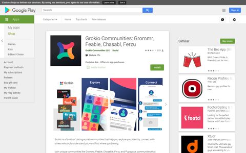 Grokio Communities: Grommr, Feabie, Chasabl, Ferzu - Apps ...