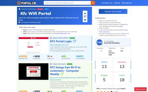 Kfc Wifi Portal