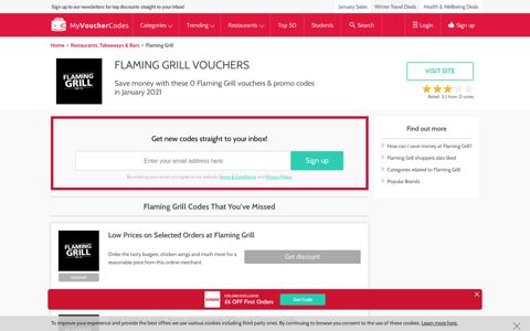 Flaming Grill Vouchers, Offers & Discount Codes for 2020