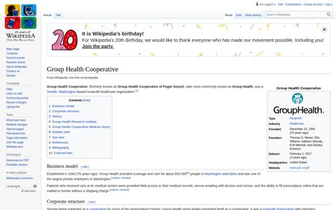 Group Health Cooperative - Wikipedia