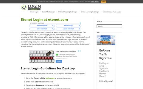Etenet Login at etenet.com - Login Wizard
