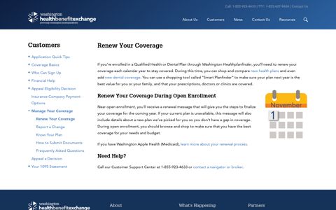 Renew Your Coverage | Washington Health Benefit Exchange