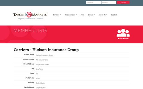Carriers - Hudson Insurance Group
