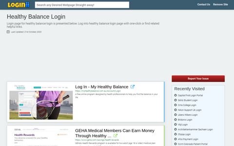 Healthy Balance Login | Accedi Healthy Balance - Loginii.com