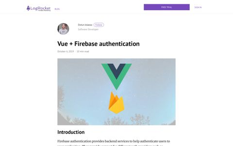 Vue + Firebase authentication - LogRocket Blog