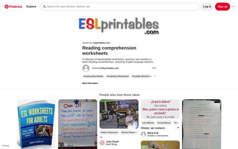 ESL Printables: English worksheets, lesson plans ... - Pinterest