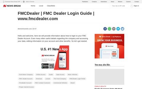 FMCDealer | FMC Dealer Login Guide | www.fmcdealer.com ...