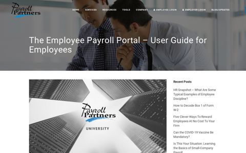 Employee Payroll Portal User Guide Employees