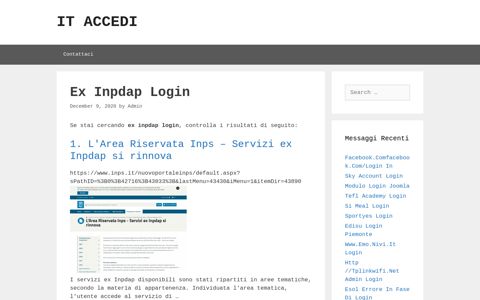 Ex Inpdap Login - ItAccedi